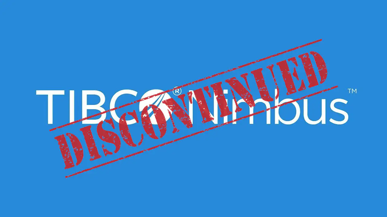 TIBCO Nimbus Discontinued